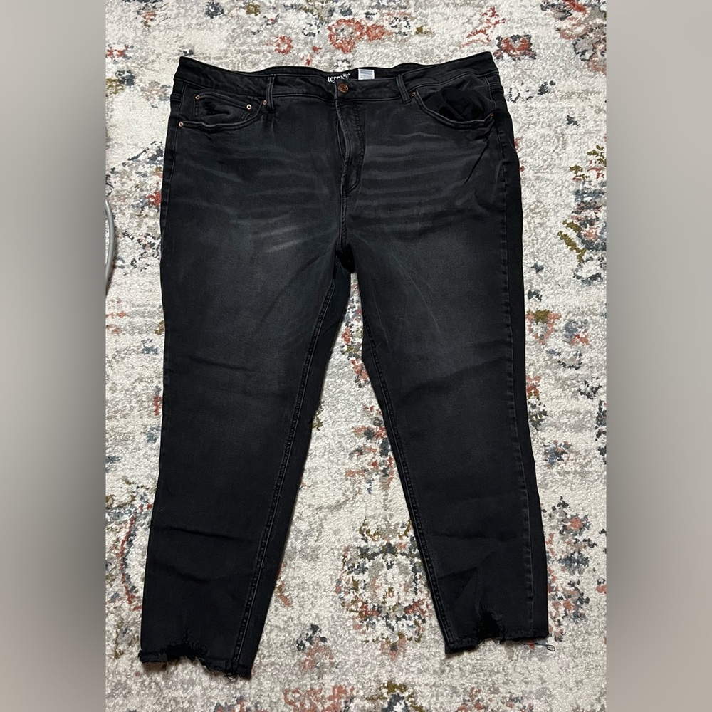 NWOT Terra&Sky High Rise Skinny Black Jeans - size 24W